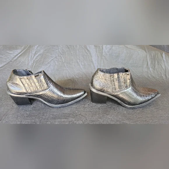 Seven7 Casanova Western Ankle Black Snake Bootie Womens Size 8 Cowboy-Cowgirl - Picture 3 of 6